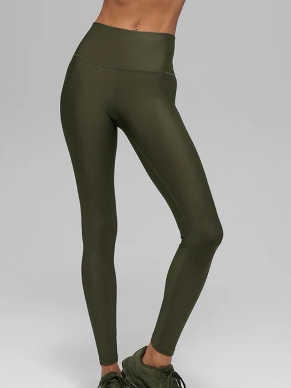 Alo High-Waist Airlift 7/8 Legging in Green Olive